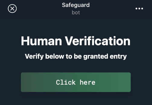 Human verification for Safeguard bot